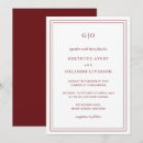 Search for burgundy wine wedding invitations Classic