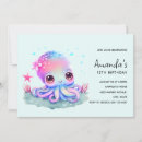 Search for sea creatures birthday invitations Underwater