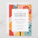 Search for modern couples shower invitations Orange