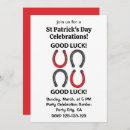 Search for good luck invitations Horseshoe