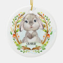 Search for cute bunny rabbit christmas tree decorations Kids
