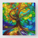 Search for stained glass clocks Turquoise