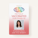 Search for vaccination id badges Employee