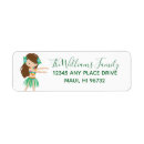 Search for hula return address labels Girl
