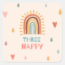 Search for three hearts stickers Rainbow