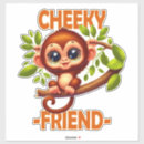 Search for funny monkey stickers Illustration