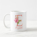 Search for pretty watercolor mugs Initial