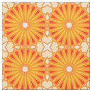 Search for yellow and white pattern fabric Orange