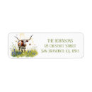 Search for bluebonnet return address labels Watercolor