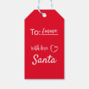 Search for from santa gift tags Red
