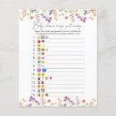 Search for elegant floral bridal shower games Modern