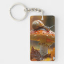 Search for cute snail key rings Mushroom