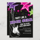 Search for rockstar invitations Pink