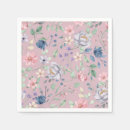 Search for purple floral napkins Blue