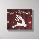 Search for christmas reindeer canvas prints Red