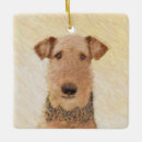 Search for airedale terrier christmas tree decorations Cute