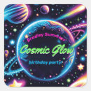 Search for cosmic stickers Space