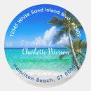 Search for palm tree return address stickers Beach