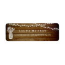 Search for rustic string lights return address labels Wood
