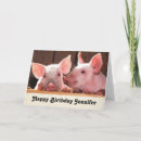 Search for pink pig birthday cards Farm animal