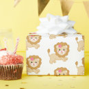 Search for lion wrapping paper Pink