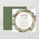 Search for winter wedding save the dates Evergreen