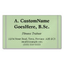 Search for exercise business cards Plain