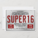 Search for super 16 invitations Fun