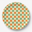 Search for brown gingham paper plates Chequered