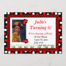 Search for photo ladybug invitations Polka dots