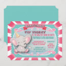 Search for circus elephant invitations Ticket