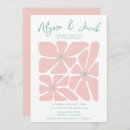 Search for bright floral wedding invitations Retro