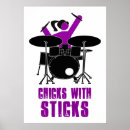 Search for chicks with stick Drummer