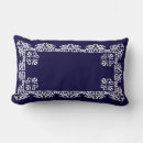 Search for white lace cushions Blue and white