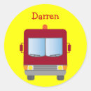 Search for cartoon truck stickers Red