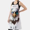 Search for the bald eagle aprons Red white and blue