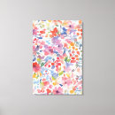 Search for floral canvas prints Watercolor