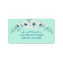 Search for seafoam green return address labels Teal