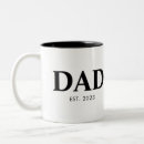 Search for year established mugs Dad