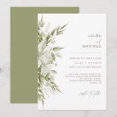 Search for white lily wedding invitations Minimalist