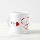Search for heart and arrow mugs Be mine