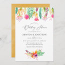 Search for tropical shower wedding invitations Floral