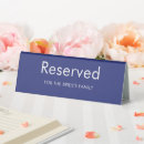 Search for reserved tabletop signs Simple