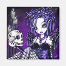 Search for fantasy skull magnets Purple