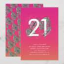 Search for tropical 21st birthday invitations Modern
