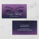 Search for purple business cards Makeup artist