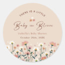 Search for garden baby shower stickers Script calligraphy