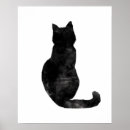 Search for cat watercolor posters Black