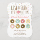 Search for rise and shine invitations Doughnut