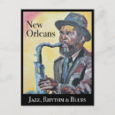 Search for cool music postcards Blues